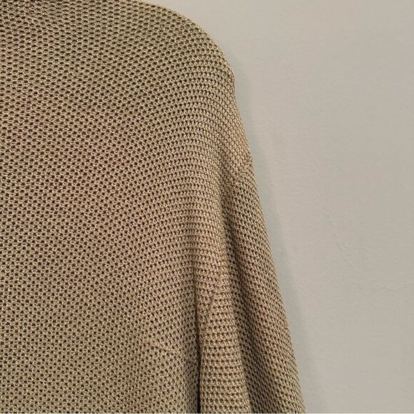 MONDO Vintage Sweater Mens Size Large Suede Knit Crew Italy - Picture 8 of 9